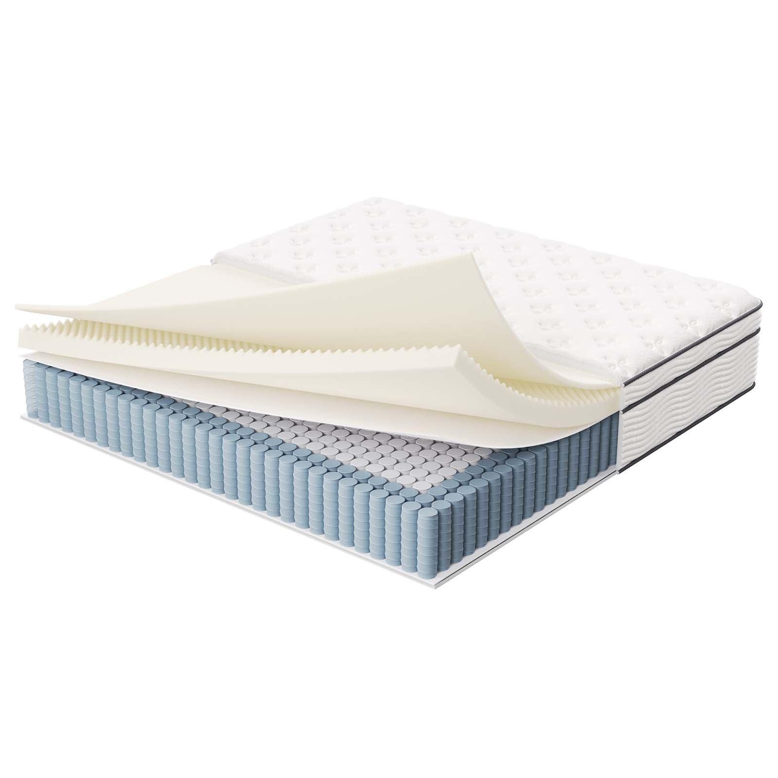 Modway Jenna 14" Innerspring and Foam King Mattress FredCo
