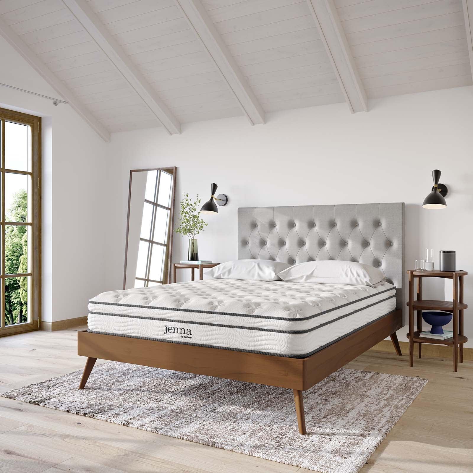 Modway Jenna 8" Innerspring and Foam Queen Mattress FredCo