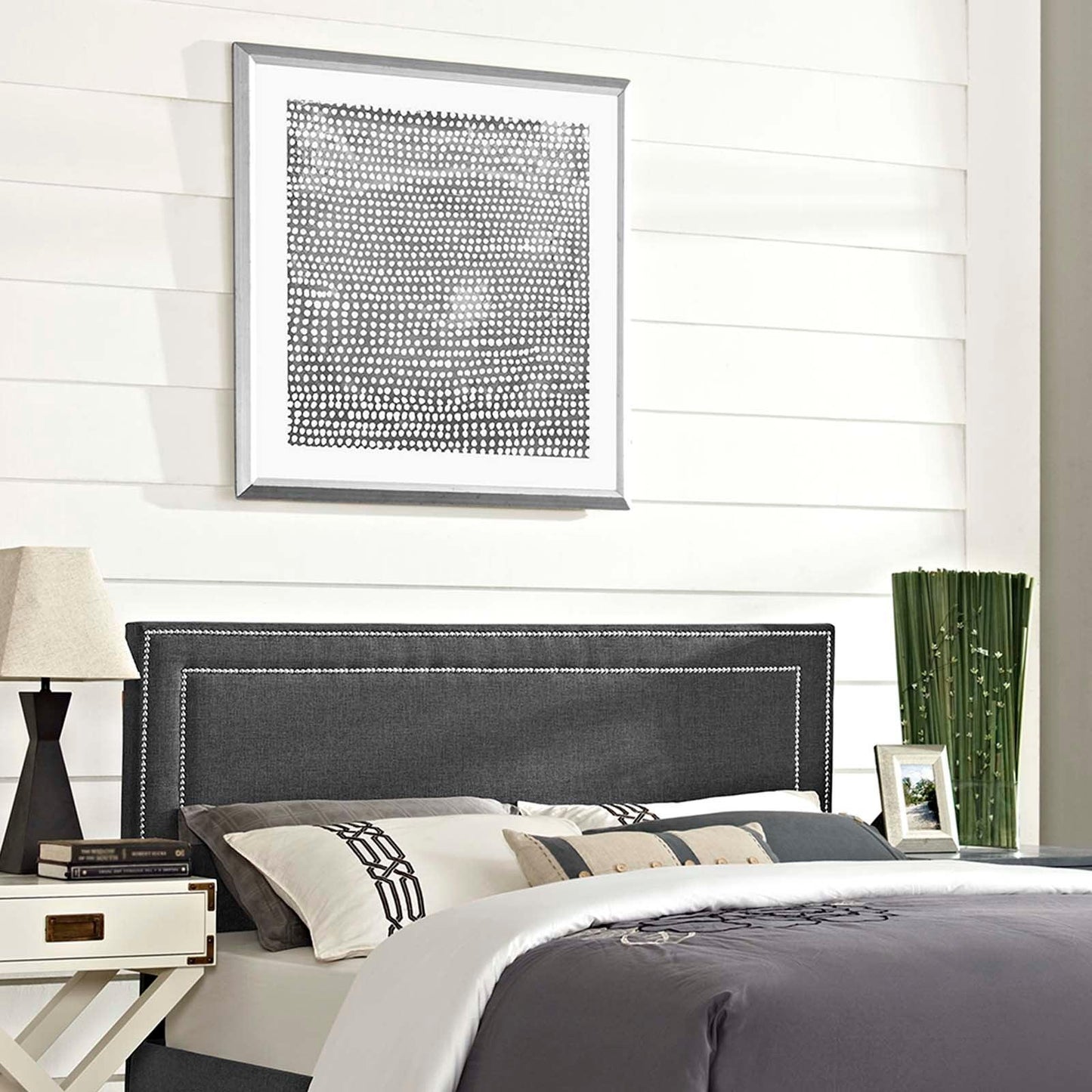 Modway Jessamine Full Upholstered Fabric Headboard FredCo