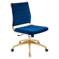 Modway Jive Armless Mid Back Performance Velvet Office Chair FredCo