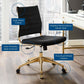 Modway Jive Armless Mid Back Performance Velvet Office Chair FredCo
