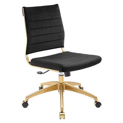 Modway Jive Armless Mid Back Performance Velvet Office Chair FredCo