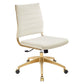 Modway Jive Armless Mid Back Performance Velvet Office Chair FredCo