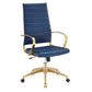 Modway Jive Gold Stainless Steel Highback Office Chair FredCo