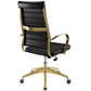 Modway Jive Gold Stainless Steel Highback Office Chair FredCo