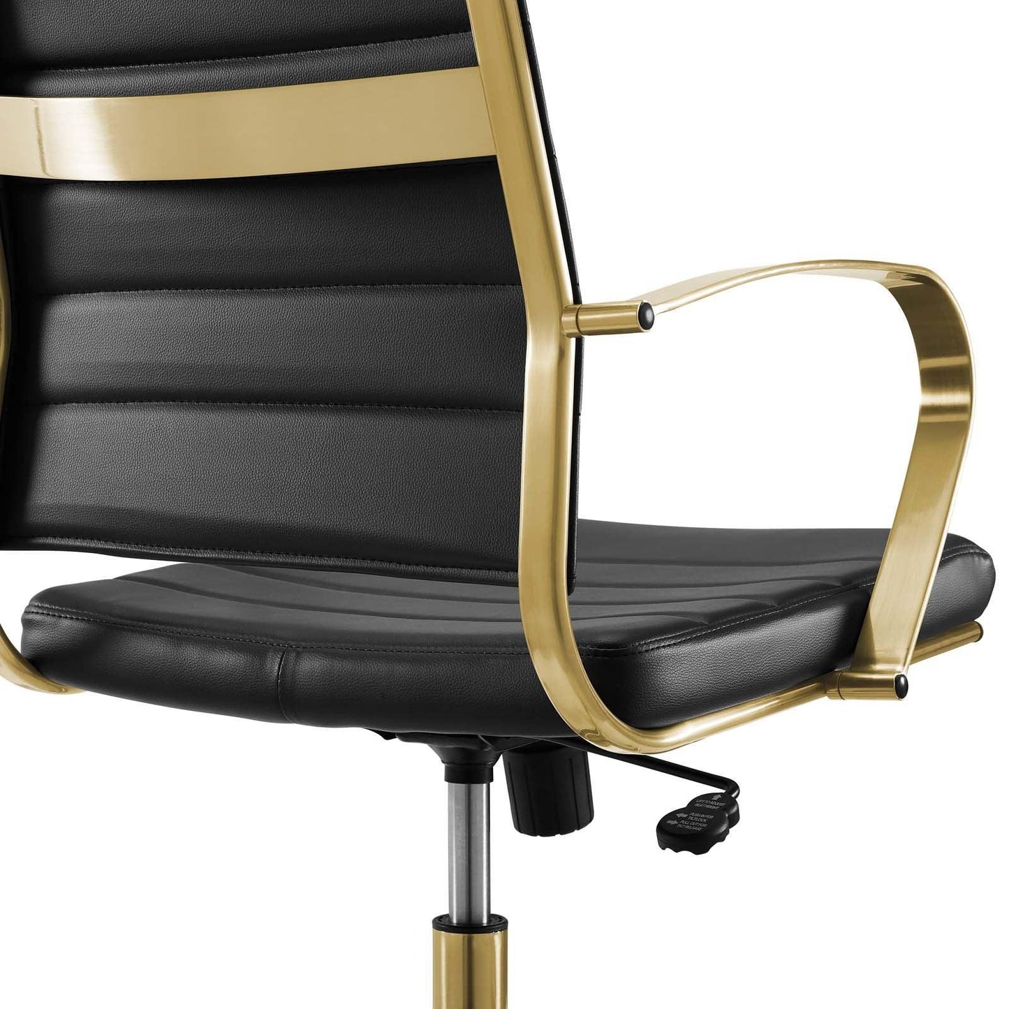 Modway Jive Gold Stainless Steel Highback Office Chair FredCo