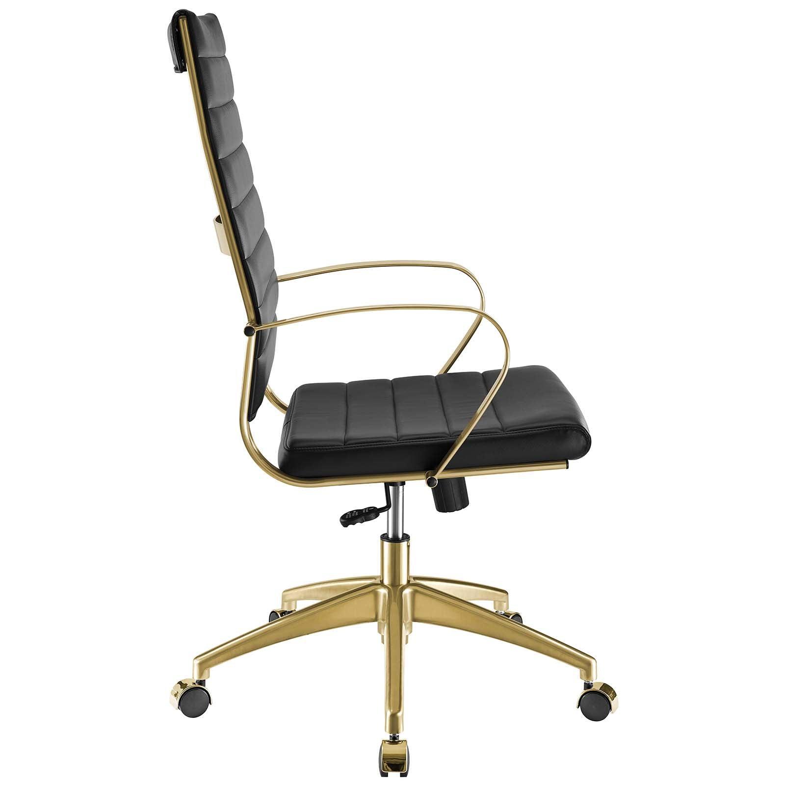 Modway Jive Gold Stainless Steel Highback Office Chair FredCo