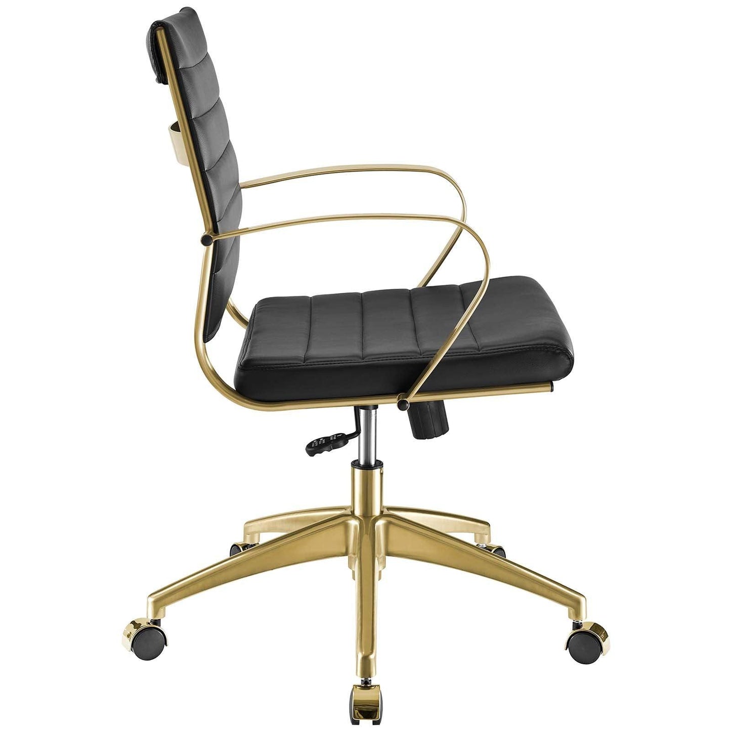 Modway Jive Gold Stainless Steel Midback Office Chair FredCo