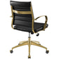 Modway Jive Gold Stainless Steel Midback Office Chair FredCo