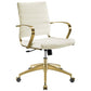 Modway Jive Gold Stainless Steel Midback Office Chair FredCo