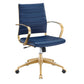 Modway Jive Gold Stainless Steel Midback Office Chair FredCo