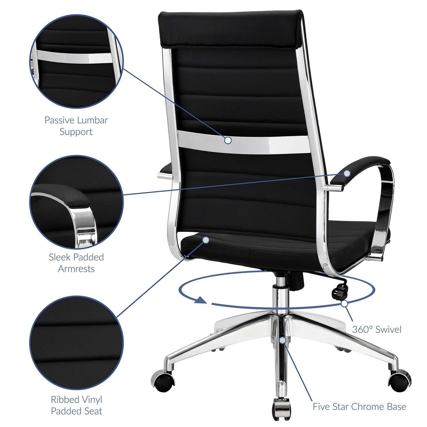 Modway Jive Highback Office Chair FredCo