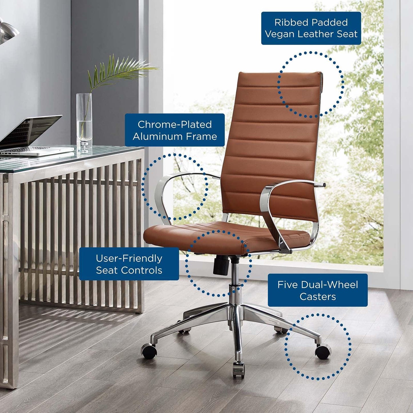 Modway Jive Highback Office Chair, EEI-4135 FredCo