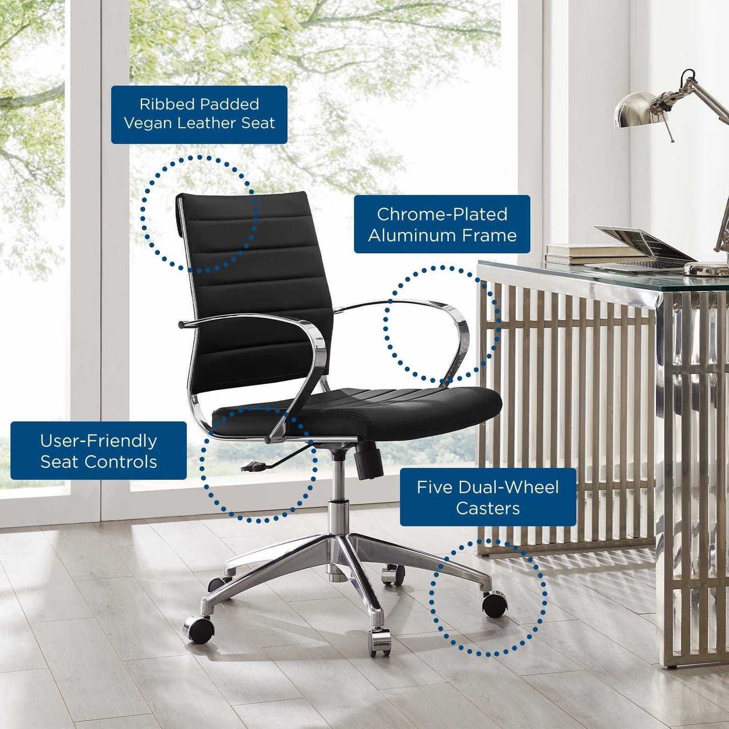 Modway Jive Mid Back Office Chair, EEI-4136 FredCo