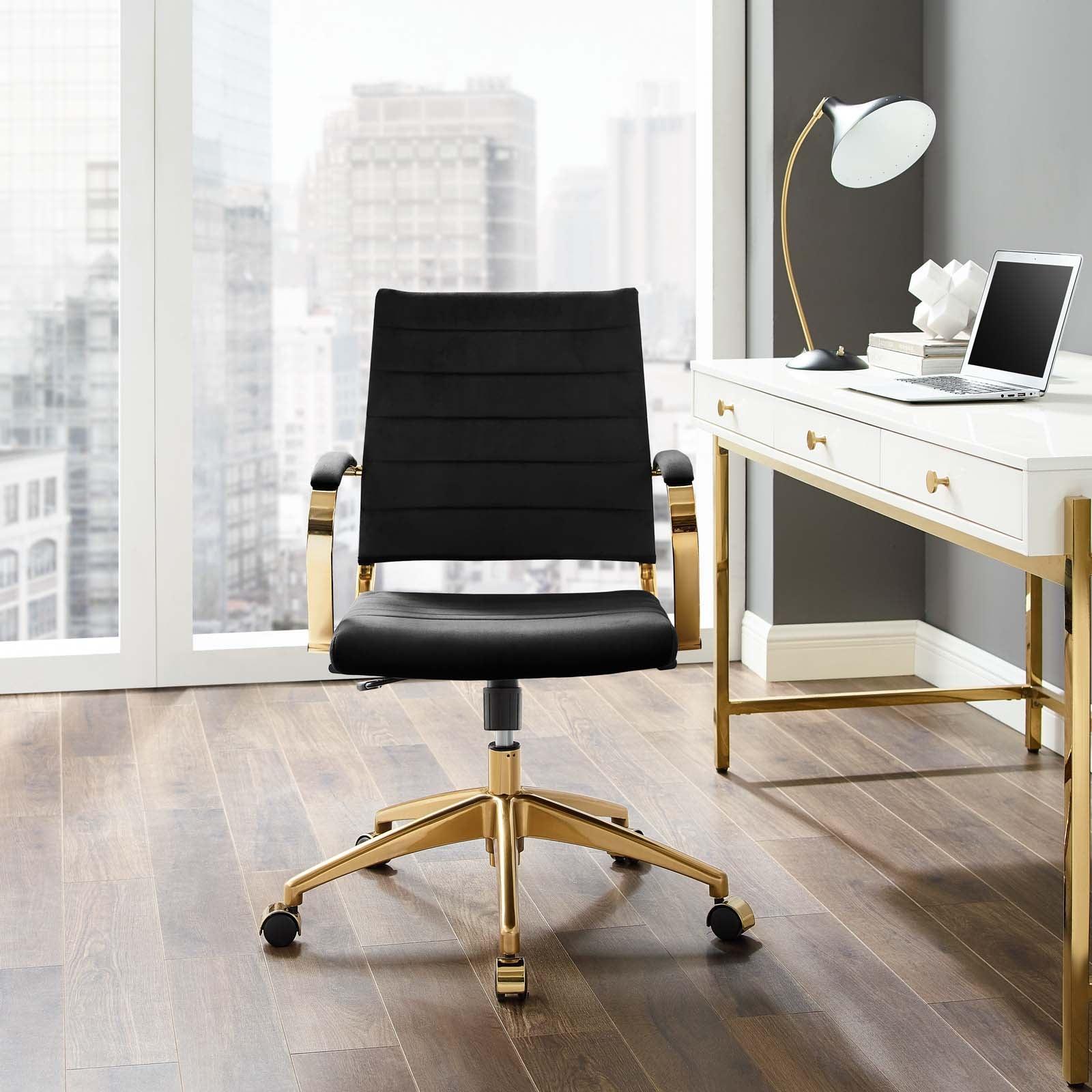 Modway Jive Mid Back Performance Velvet Office Chair FredCo