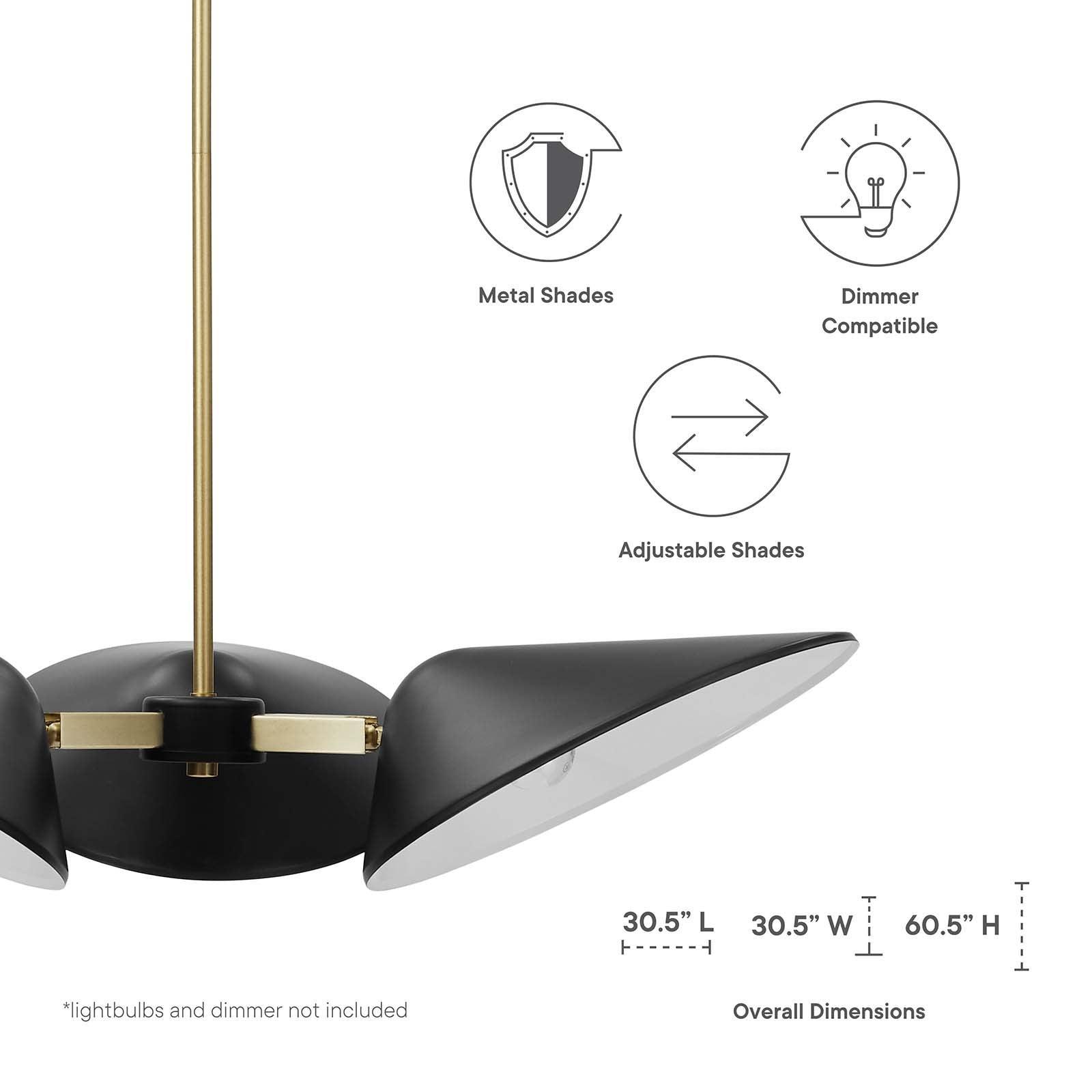 Modway Journey 3-Light 3" Arm Pendant FredCo