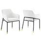 Modway Jovi Performance Velvet Dining Armchair Set of 2 FredCo