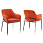 Modway Jovi Performance Velvet Dining Armchair Set of 2 FredCo