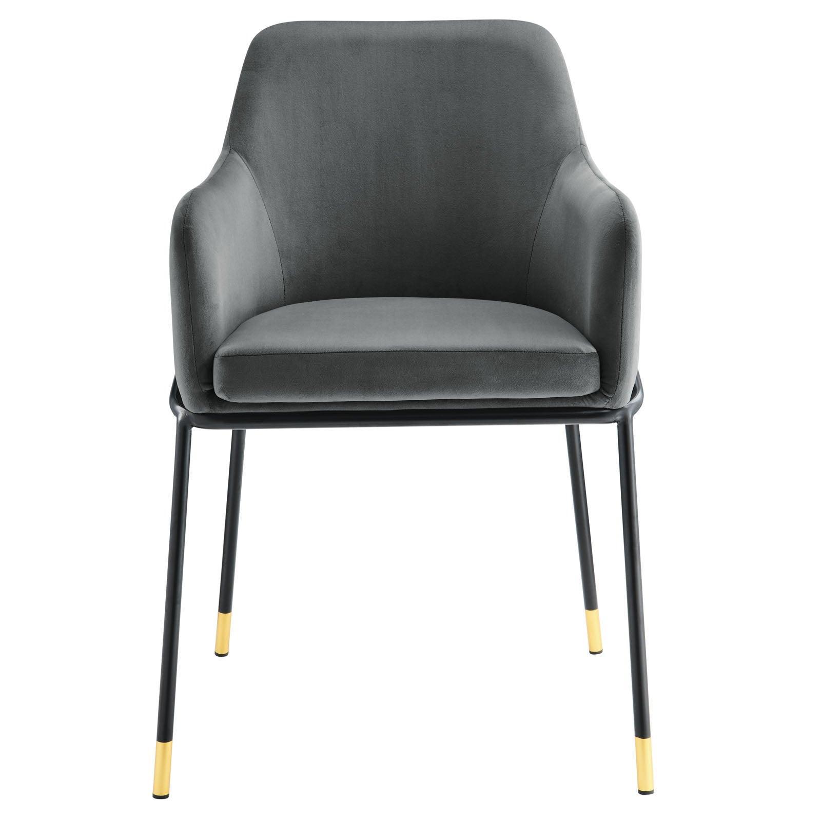 Modway Jovi Performance Velvet Dining Armchair Set of 2 FredCo