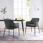 Modway Jovi Performance Velvet Dining Armchair Set of 2 FredCo
