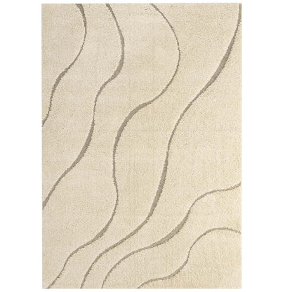 Modway Jubilant Abound Abstract Swirl Shag Area Rug FredCo