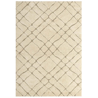 Modway Jubilant Verona Abstract Geometric Shag Area Rug FredCo