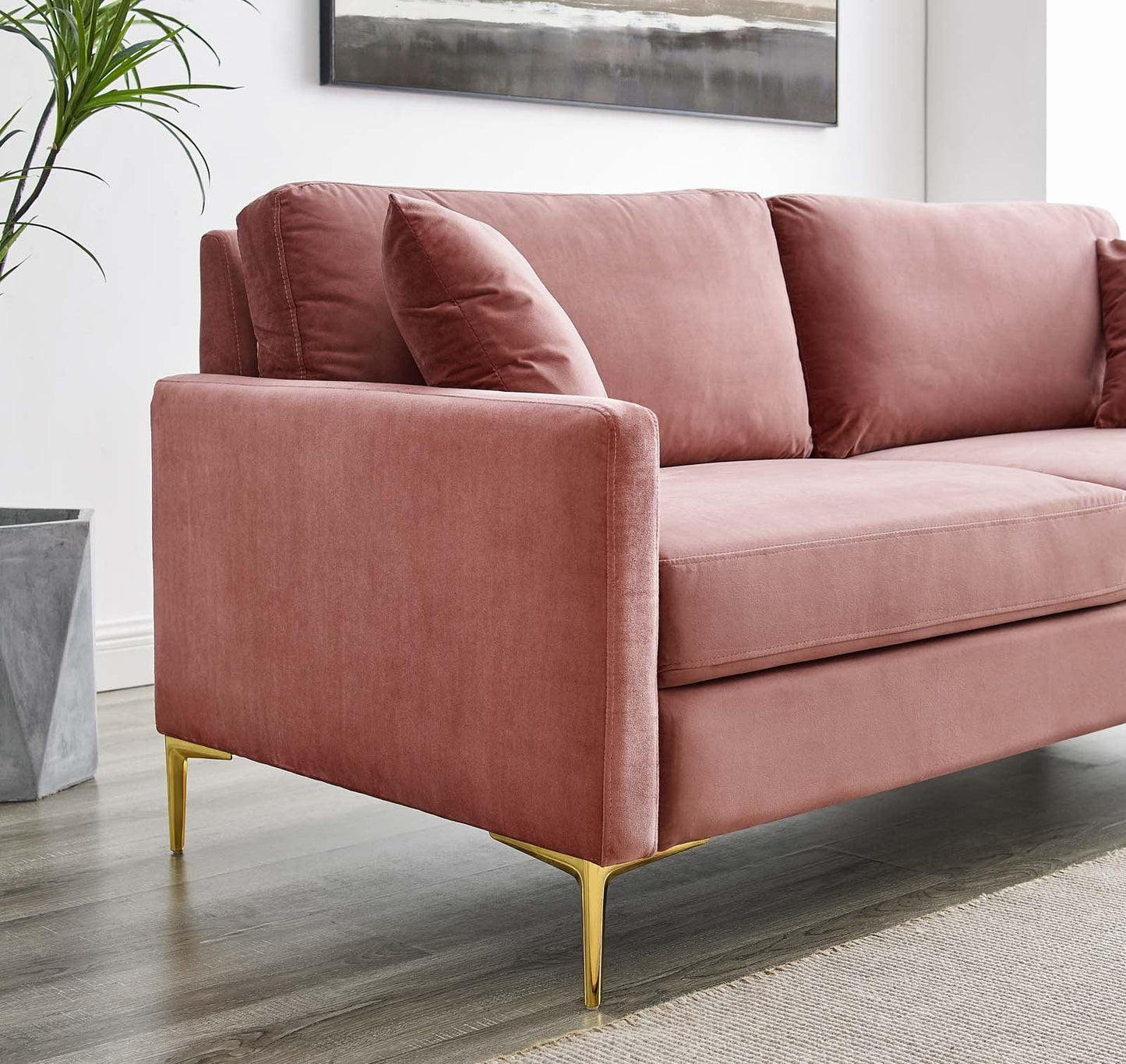 Modway Juliana Performance Velvet Sofa FredCo