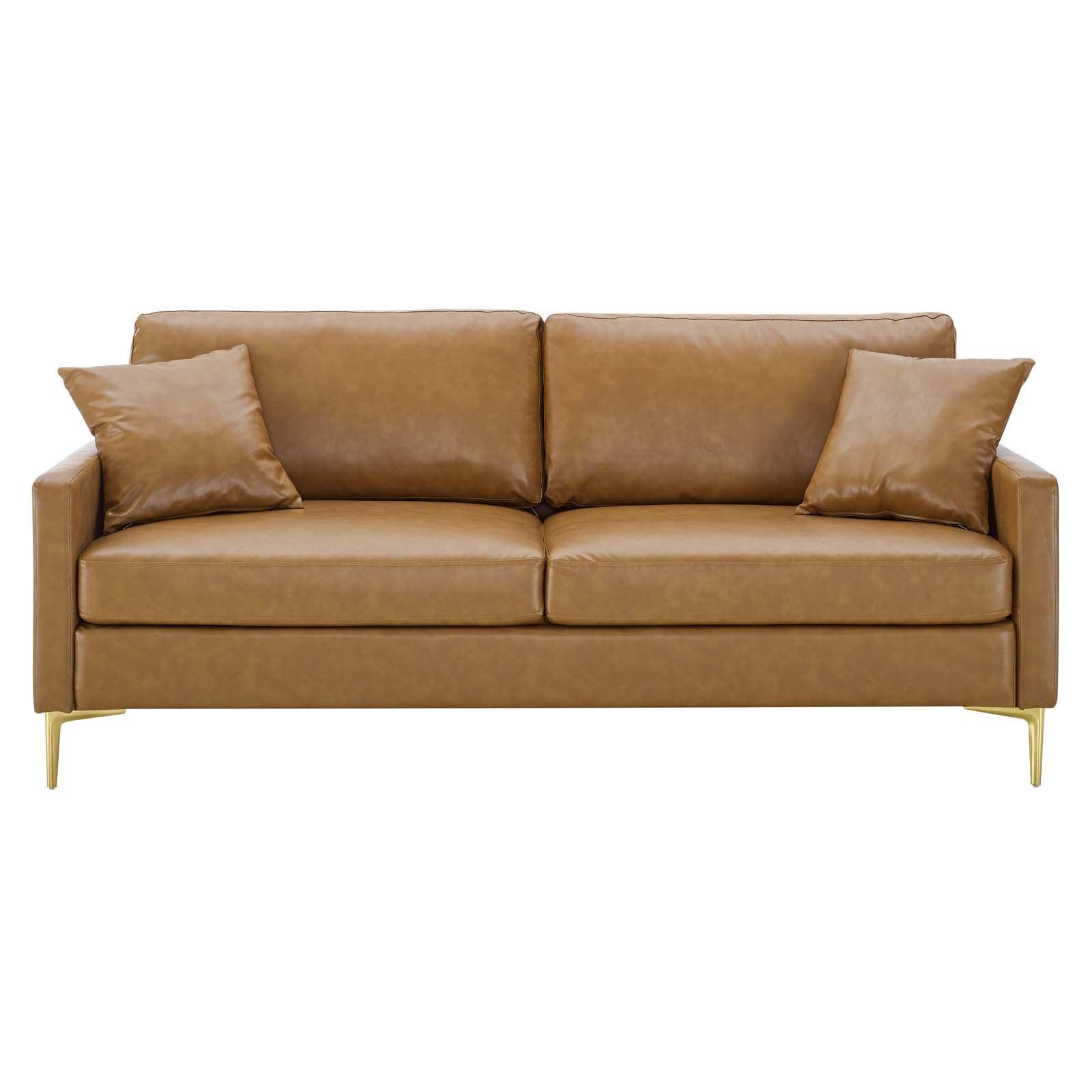 Modway Juliana Vegan Leather Sofa FredCo