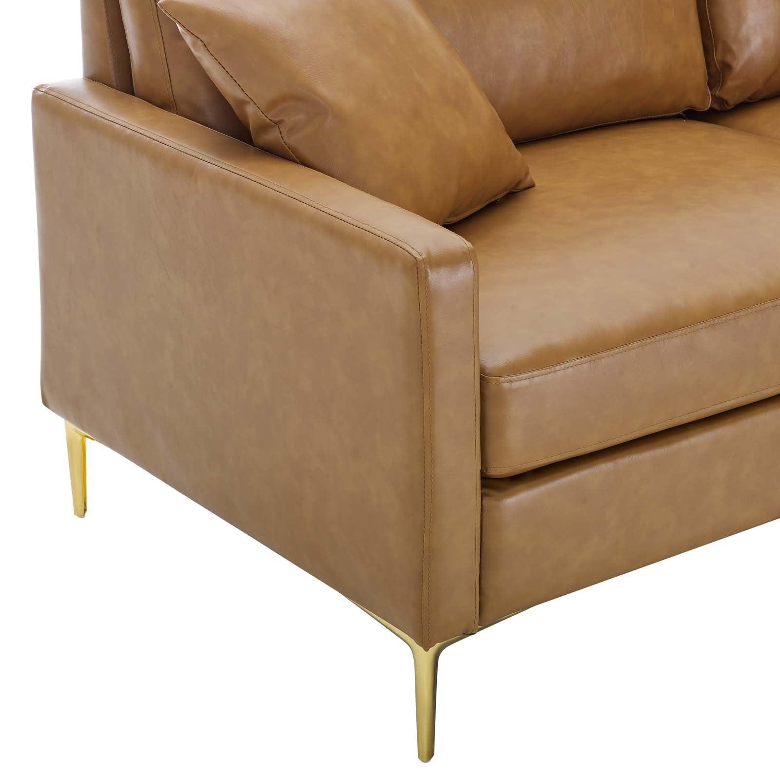 Modway Juliana Vegan Leather Sofa FredCo