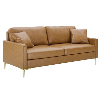 Modway Juliana Vegan Leather Sofa FredCo
