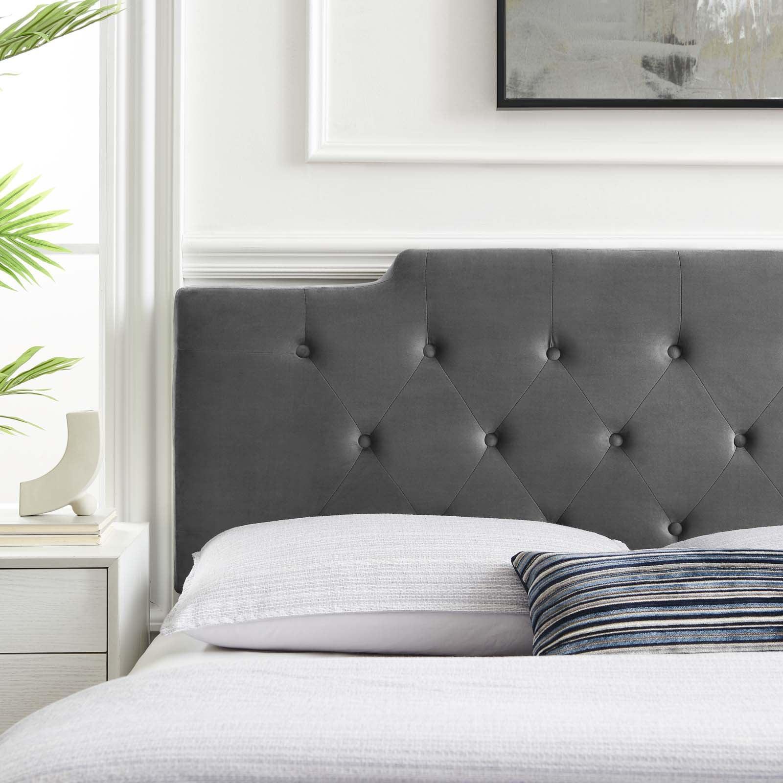 Modway Juliet Tufted Full/Queen Performance Velvet Headboard FredCo