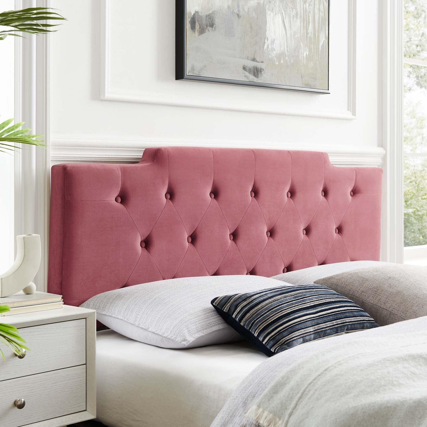 Modway Juliet Tufted King/California King Performance Velvet Headboard FredCo