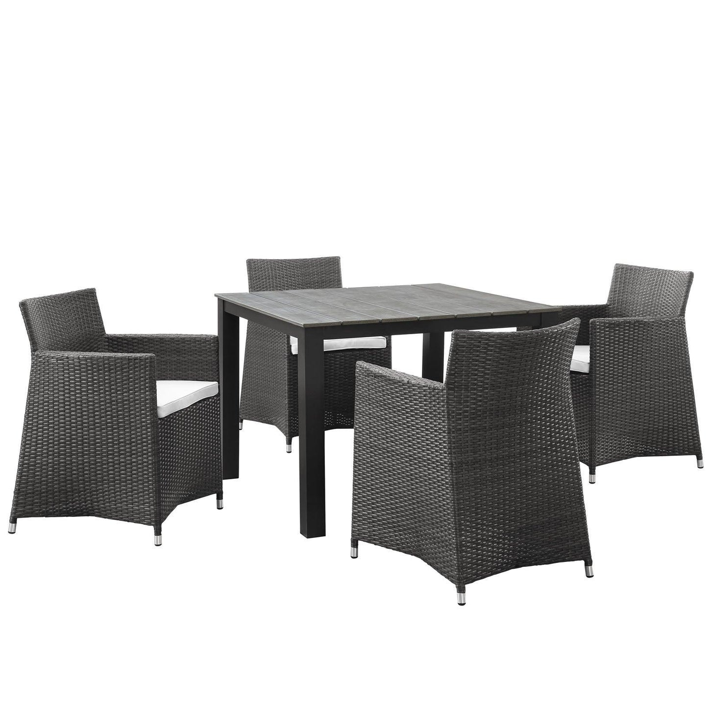 Modway Junction 5 Piece Outdoor Patio Dining Set FredCo