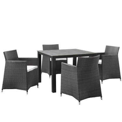 Modway Junction 5 Piece Outdoor Patio Dining Set FredCo