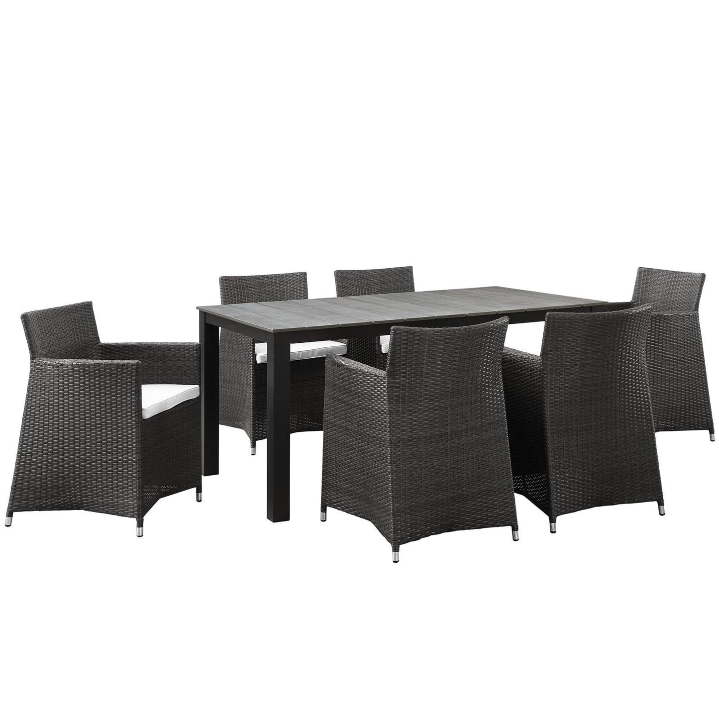 Modway Junction 7 Piece Outdoor Patio Dining Set FredCo
