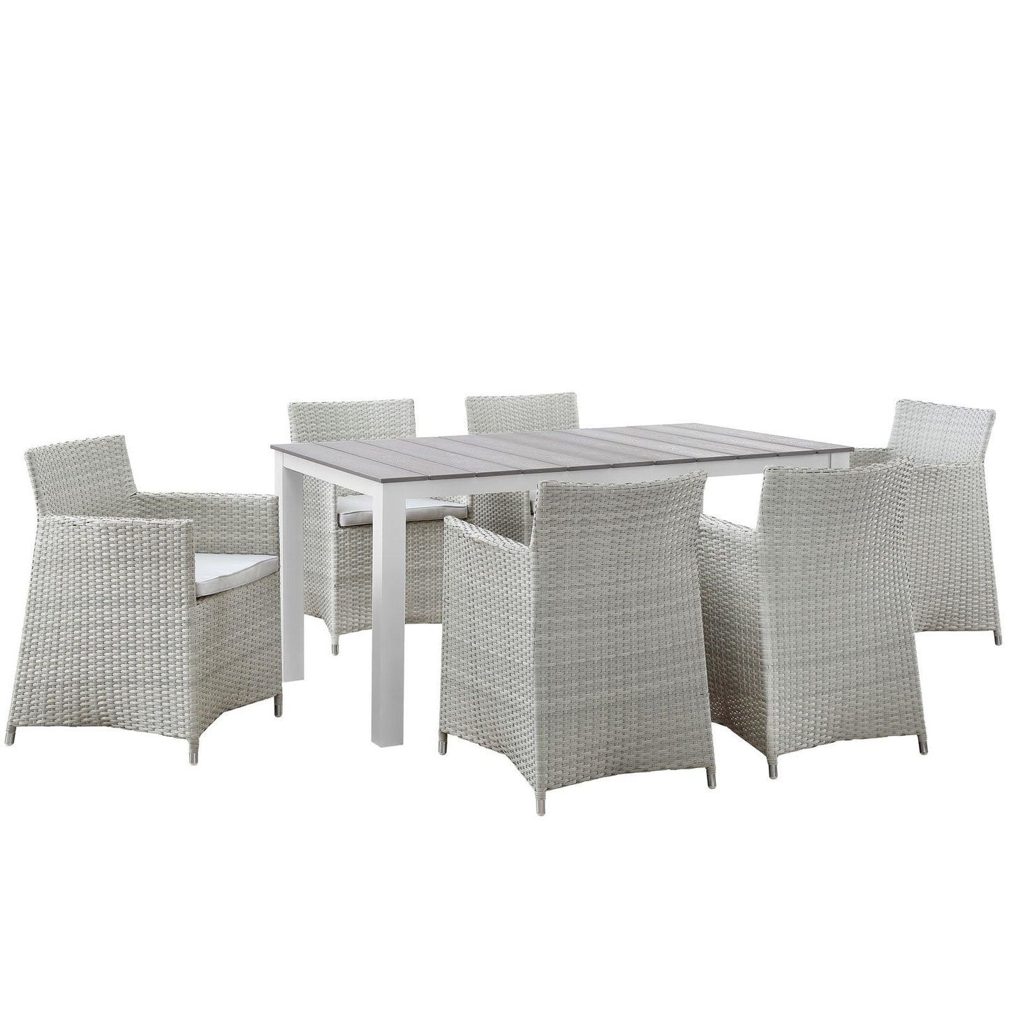 Modway Junction 7 Piece Outdoor Patio Dining Set FredCo