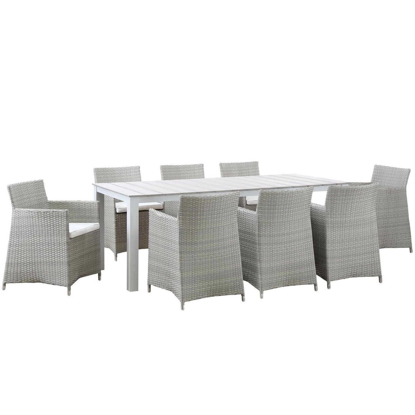 Modway Junction 9 Piece Outdoor Patio Dining Set FredCo