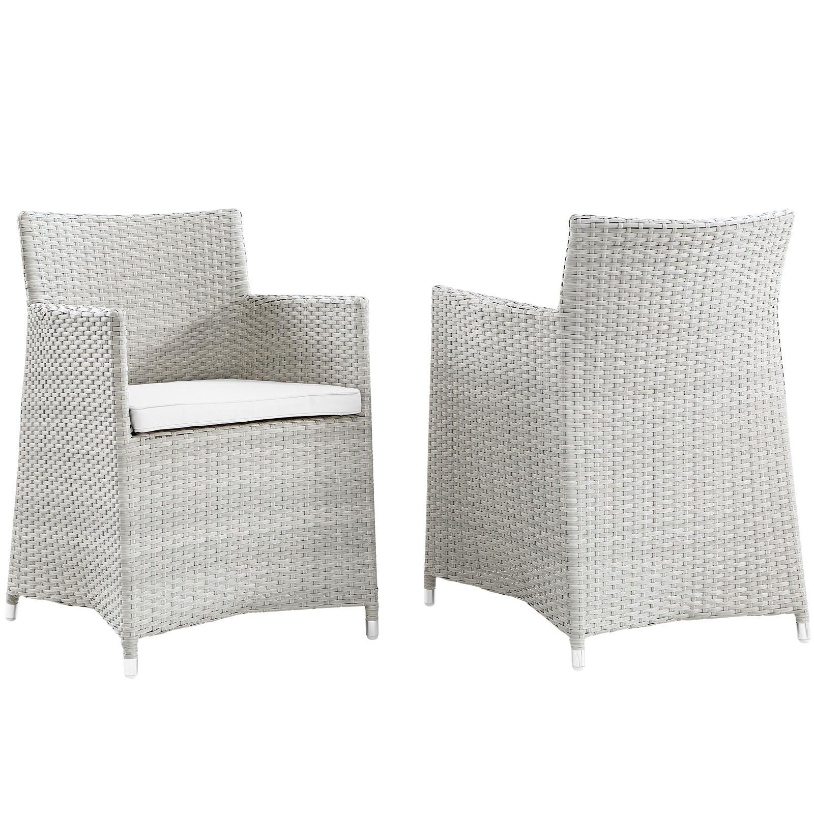 Modway Junction Armchair Outdoor Patio Wicker Set of 2 FredCo