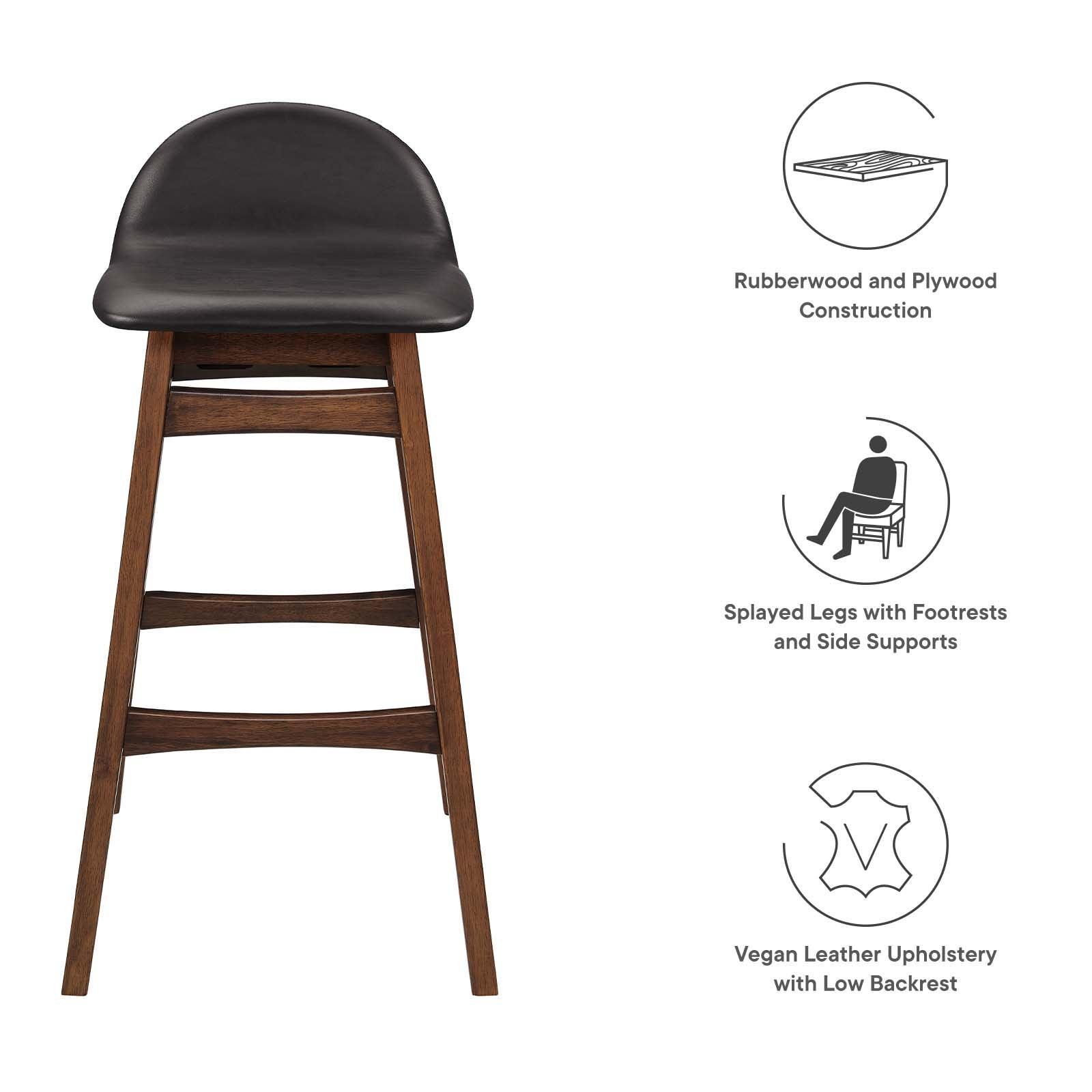 Modway Juno Wood Bar Stool - Set of 2, EEI-6554 FredCo