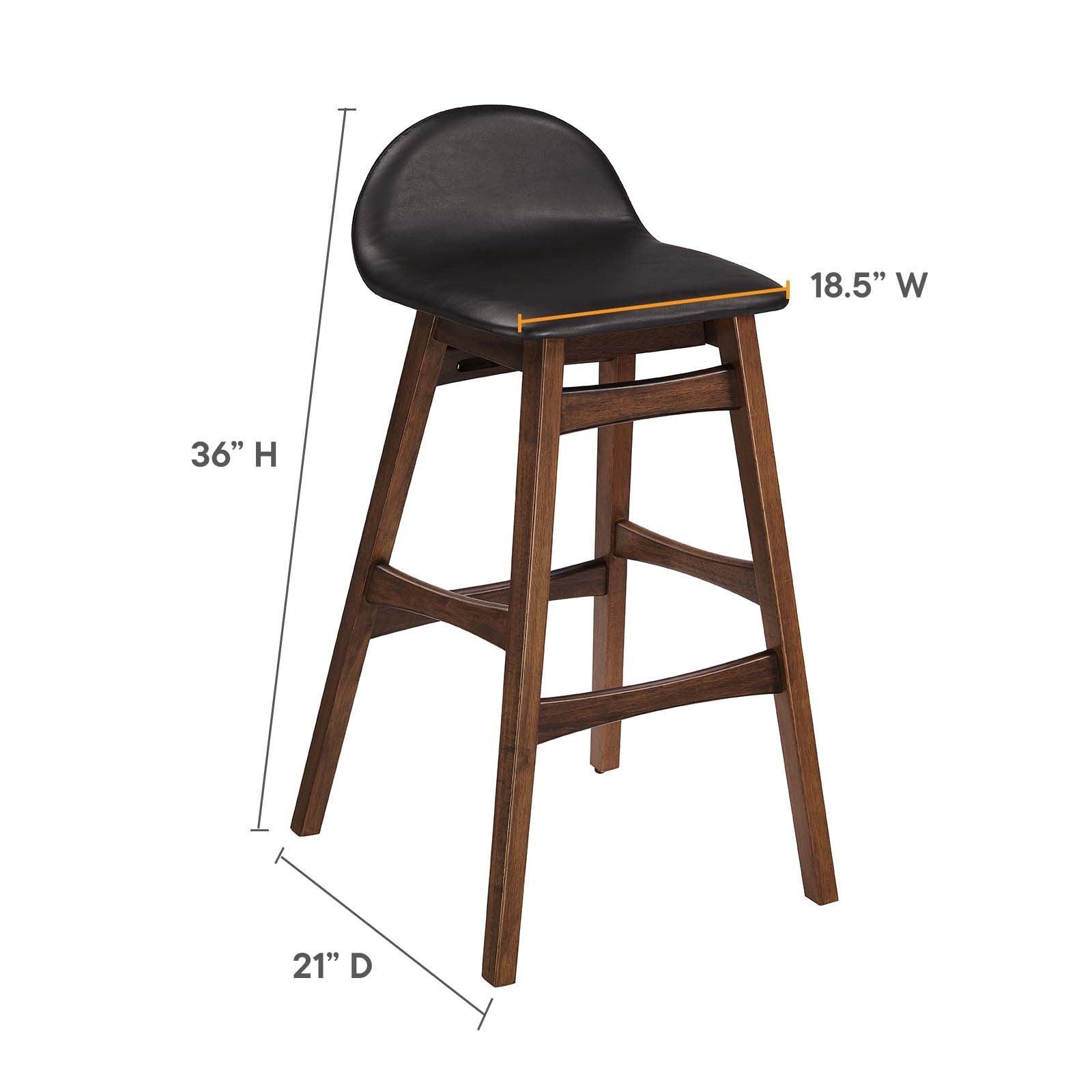 Modway Juno Wood Bar Stool - Set of 2, EEI-6554 FredCo