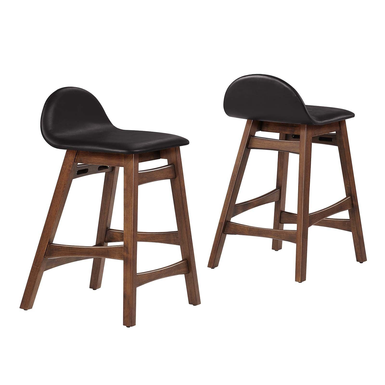 Modway Juno Wood Counter Stool - Set of 2, EEI-6556 FredCo