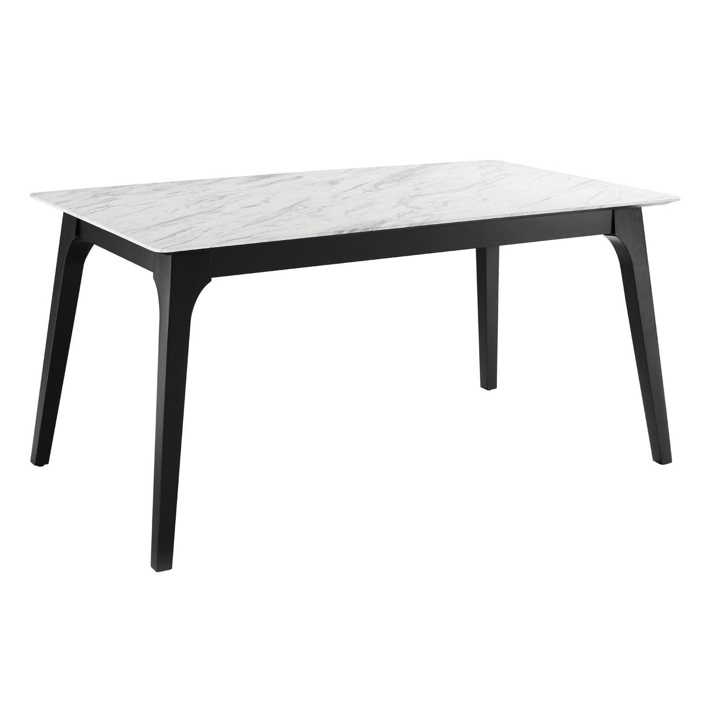 Modway Juxtapose 63" Rectangular Performance Artificial Marble Dining Table FredCo
