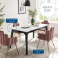 Modway Juxtapose 63" Rectangular Performance Artificial Marble Dining Table FredCo