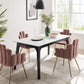 Modway Juxtapose 63" Rectangular Performance Artificial Marble Dining Table FredCo