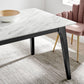 Modway Juxtapose 63" Rectangular Performance Artificial Marble Dining Table FredCo