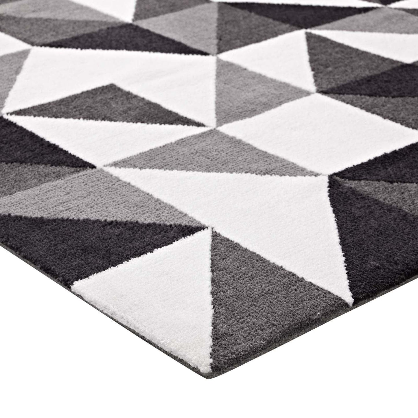Modway Kahula Geometric Triangle Mosaic Area Rug FredCo