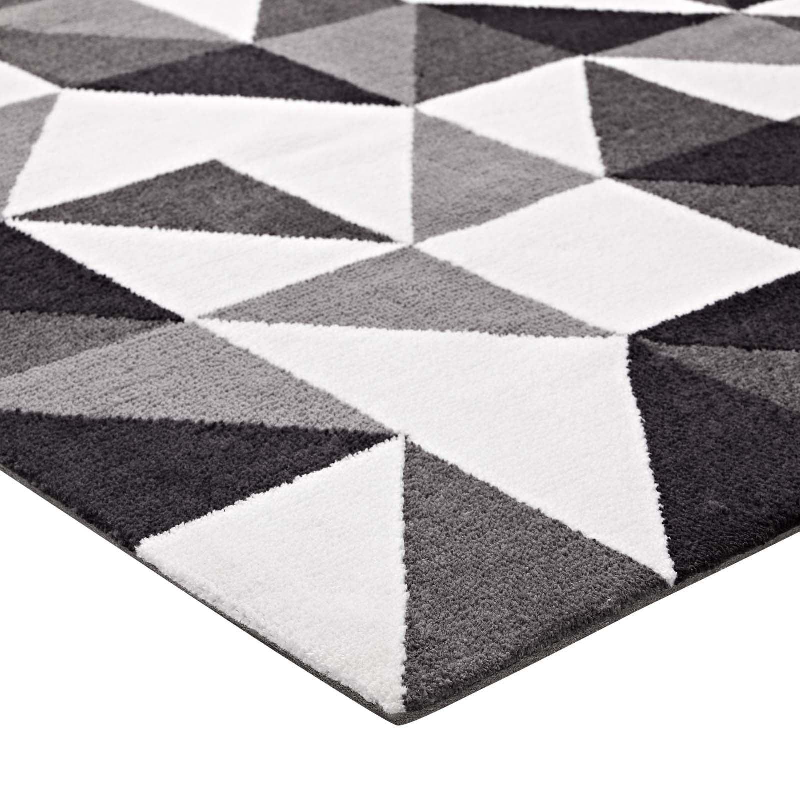 Modway Kahula Geometric Triangle Mosaic Area Rug FredCo