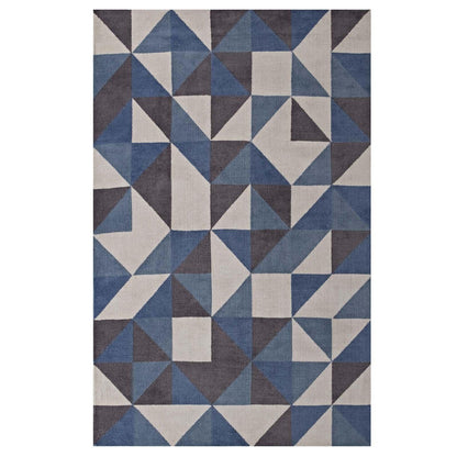 Modway Kahula Geometric Triangle Mosaic Area Rug FredCo