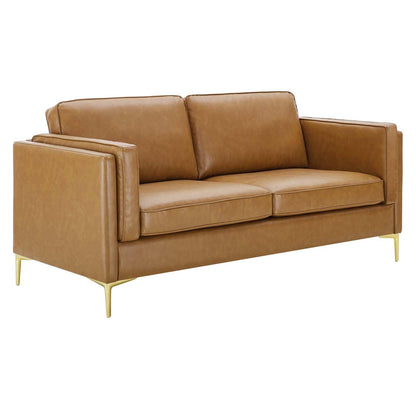 Modway Kaiya Vegan Leather Sofa FredCo