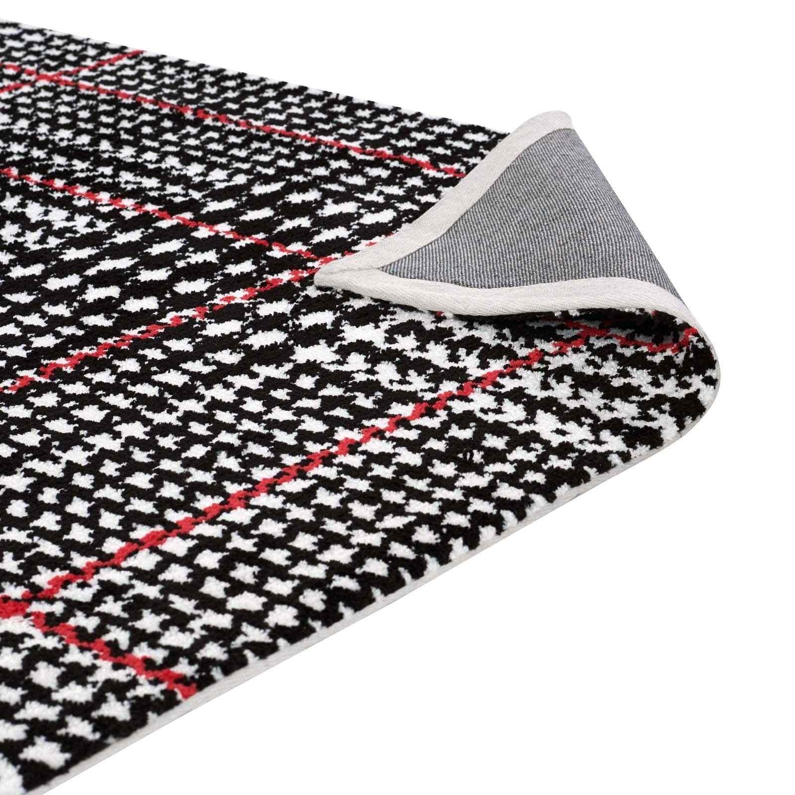 Modway Kaja Abstract Plaid Area Rug FredCo